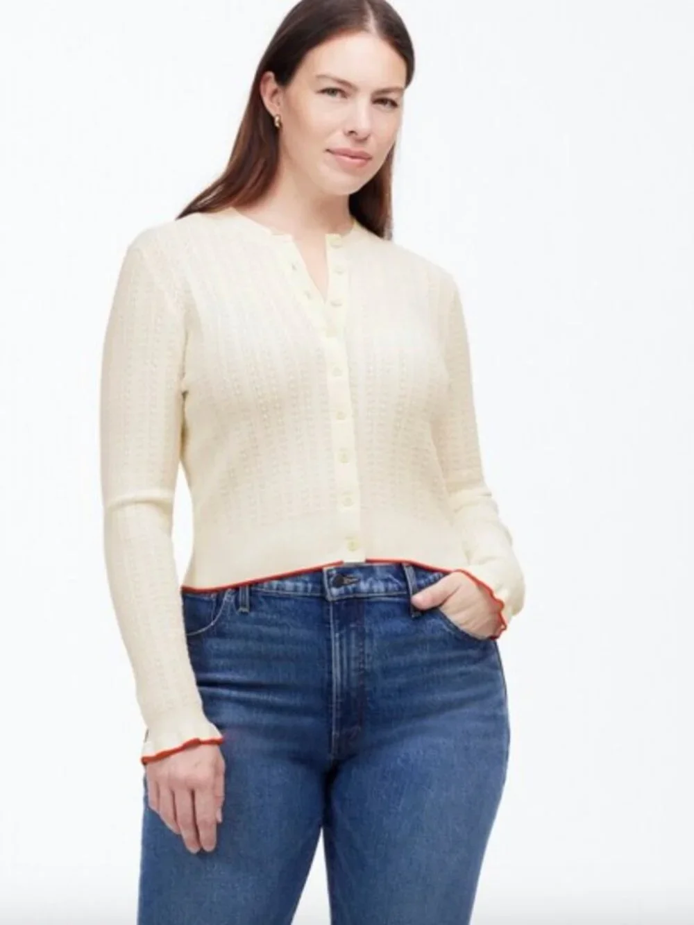 Madewell The Signature Open-Knit Cardigan Women's Small